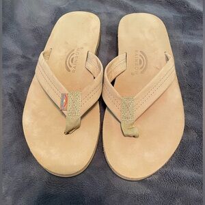 Like New Men’s XL Rainbow double layer Sandals